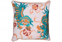 Load image into Gallery viewer, Lion Dance Pink Cushion by Guo Pei