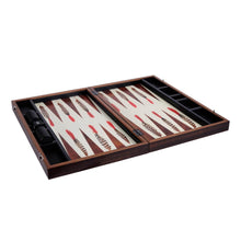 Load image into Gallery viewer, BLACK &amp; WHITE FEATHER BACKGAMMON SET