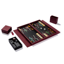 Load image into Gallery viewer, SNAKE TRAVEL BACKGAMMON SET