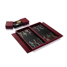 Load image into Gallery viewer, SNAKE TRAVEL BACKGAMMON SET