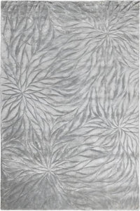 Hibiki Silver Silk rug by Sarabande