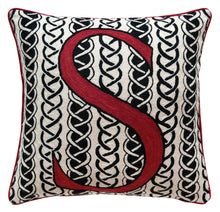 Load image into Gallery viewer, Alphabet S Cushion by Sue Timney