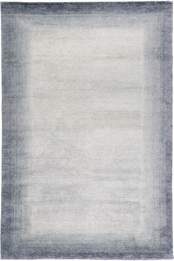 Bamboo Border Blue by The Rug Company