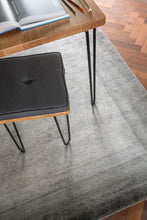 Load image into Gallery viewer, Bamboo Border Charcoal by The Rug Company