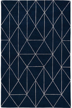Load image into Gallery viewer, Diamond Maze Blue by The Rug Company