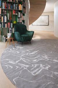 Flow Ice Round by The Rug Company
